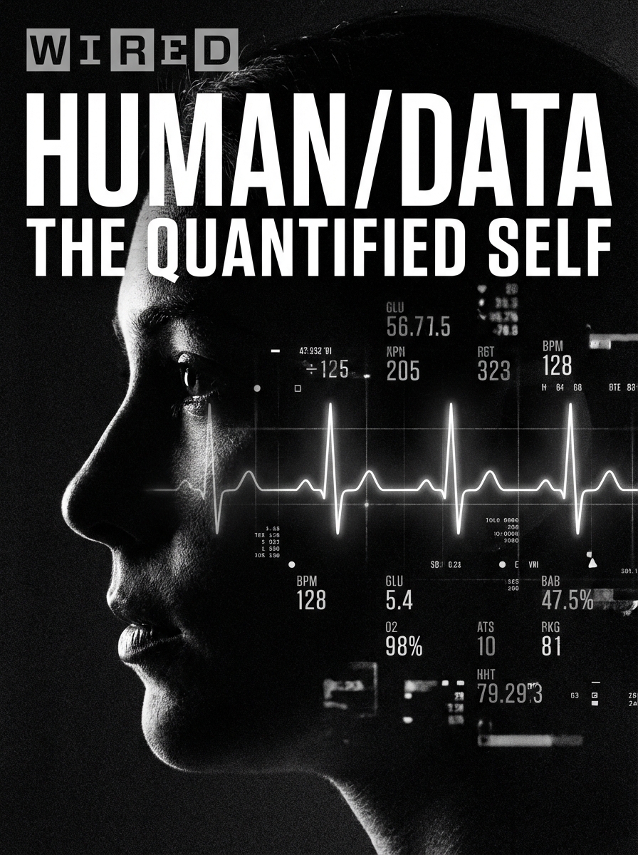 Données biométriques superposées sur un profil humain